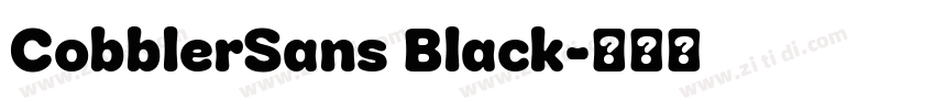 CobblerSans Black字体转换 CobblerSans Black字体转换